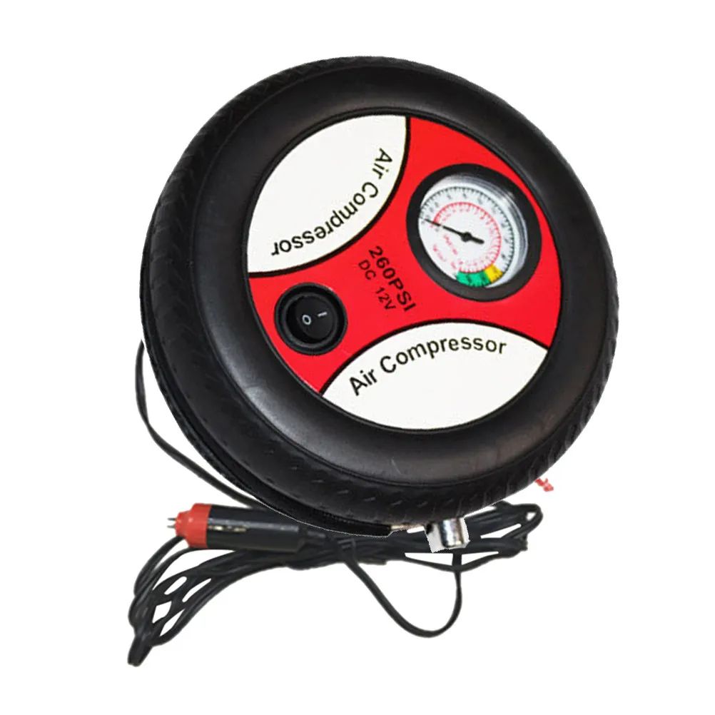 

Dc 12V Tire Inflator 260Psi Portable Car Air Compressor Pump Fast Tire Inflator for Cars Compact Lightweight Air Compressor