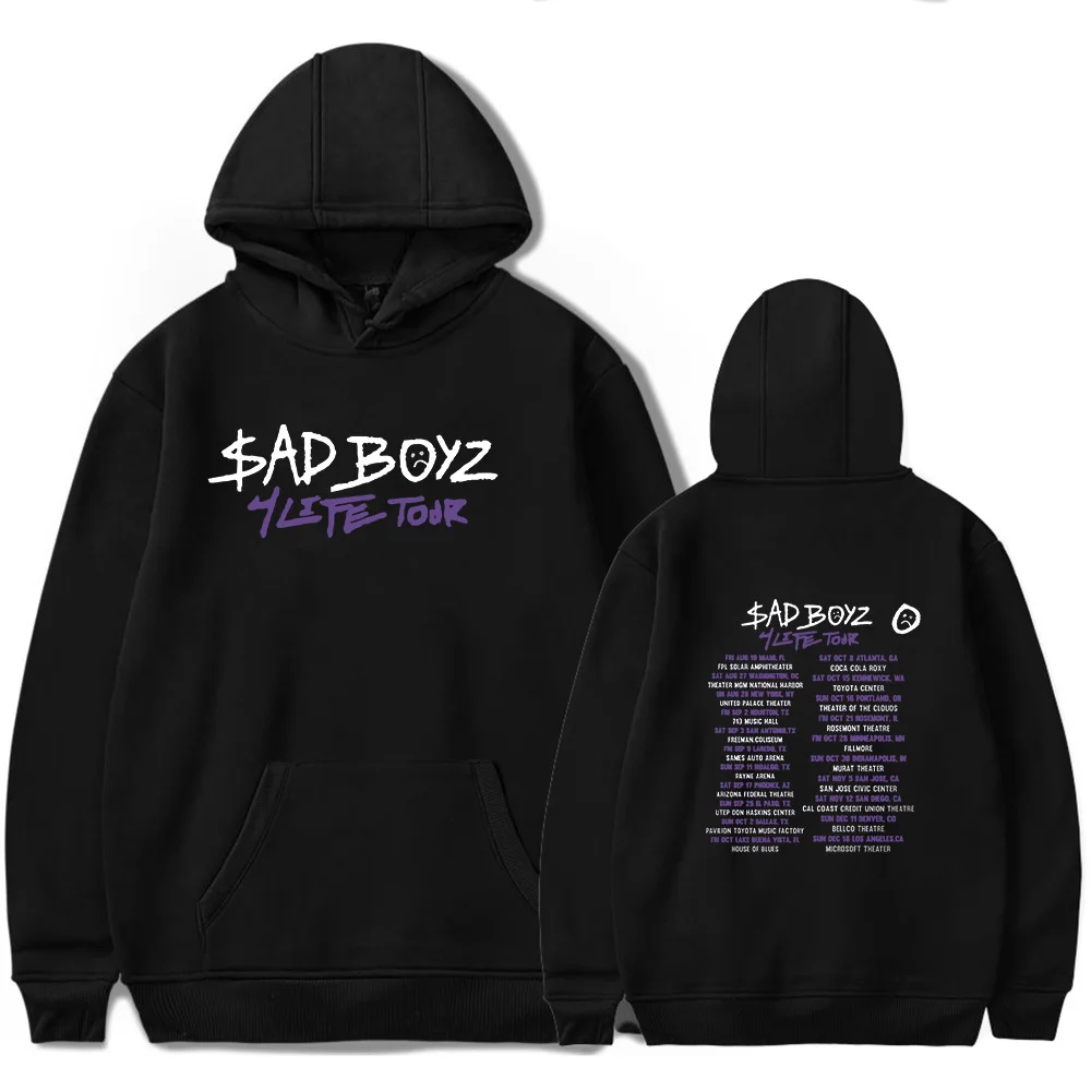 New Printing Junior H 2023 Tour Hoodies Sad Boyz Concert Merch esencial pop graphics print Unisex Trend Casual Street Hoodie