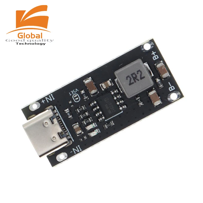 TP5100 Type-C USB Input High Current 1-3A Polymer Ternary Lithium Battery Quick Fast Charging Board IP2312 CC/CV Mode 5V To 4.2V