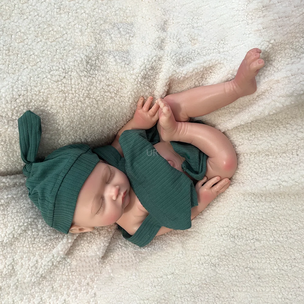 

18" Silicone Reborn Baby Dolls Girl Perfect Kids Parents Gift For New Year Halloween Thanksgiving Day Christmas Easter Festival