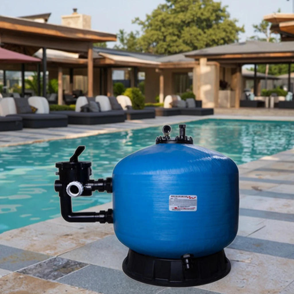 

WINPOOL Side-mount Water Filtration Equipment with Multiport Valve Sand Filter for Swimming Pool