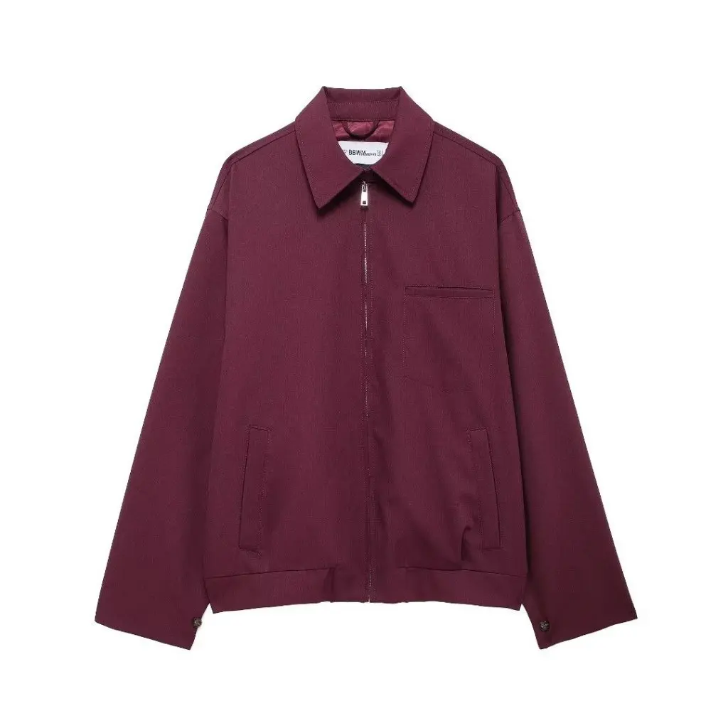 

Women's Autumn Fashion Two-Color Zipper Pocket Jacket Coat Style A35414 New