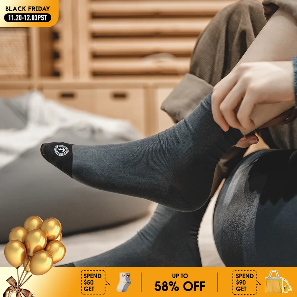 Maden 3/6/9 أزواج مطبوعة الرجال منتصف العجل الجوارب الحياكة رسالة رياضي الجوارب لينة تنفس الجوارب عالية الجودة الجوارب غير رسمية