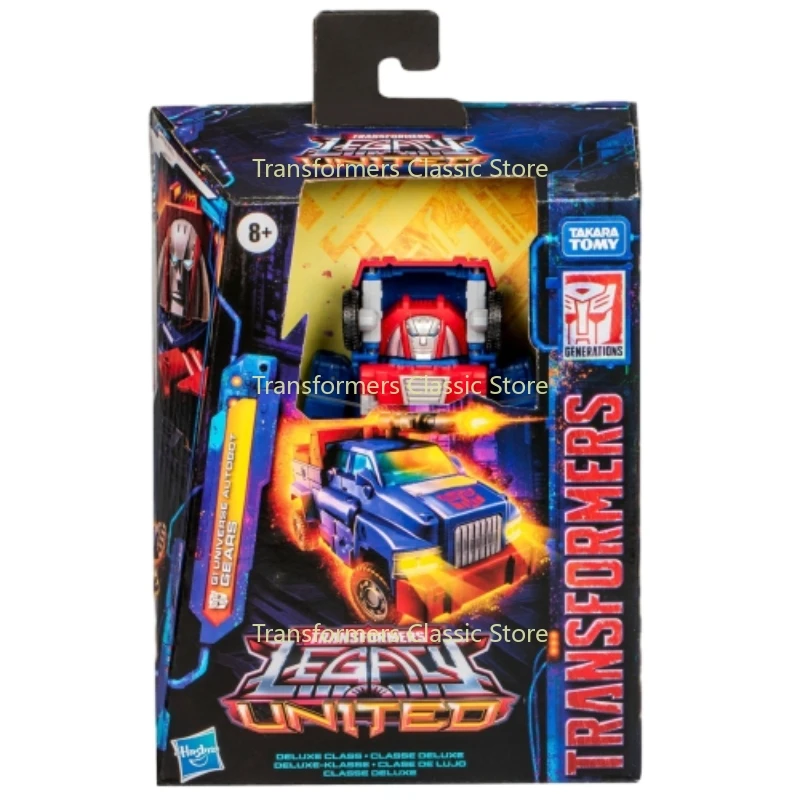 Transformers clásicos de juguete, coleccionables figuras de acción, Legacy United Deluxe, clase G1, universo Autobot, engranajes Cybertron, en Stock