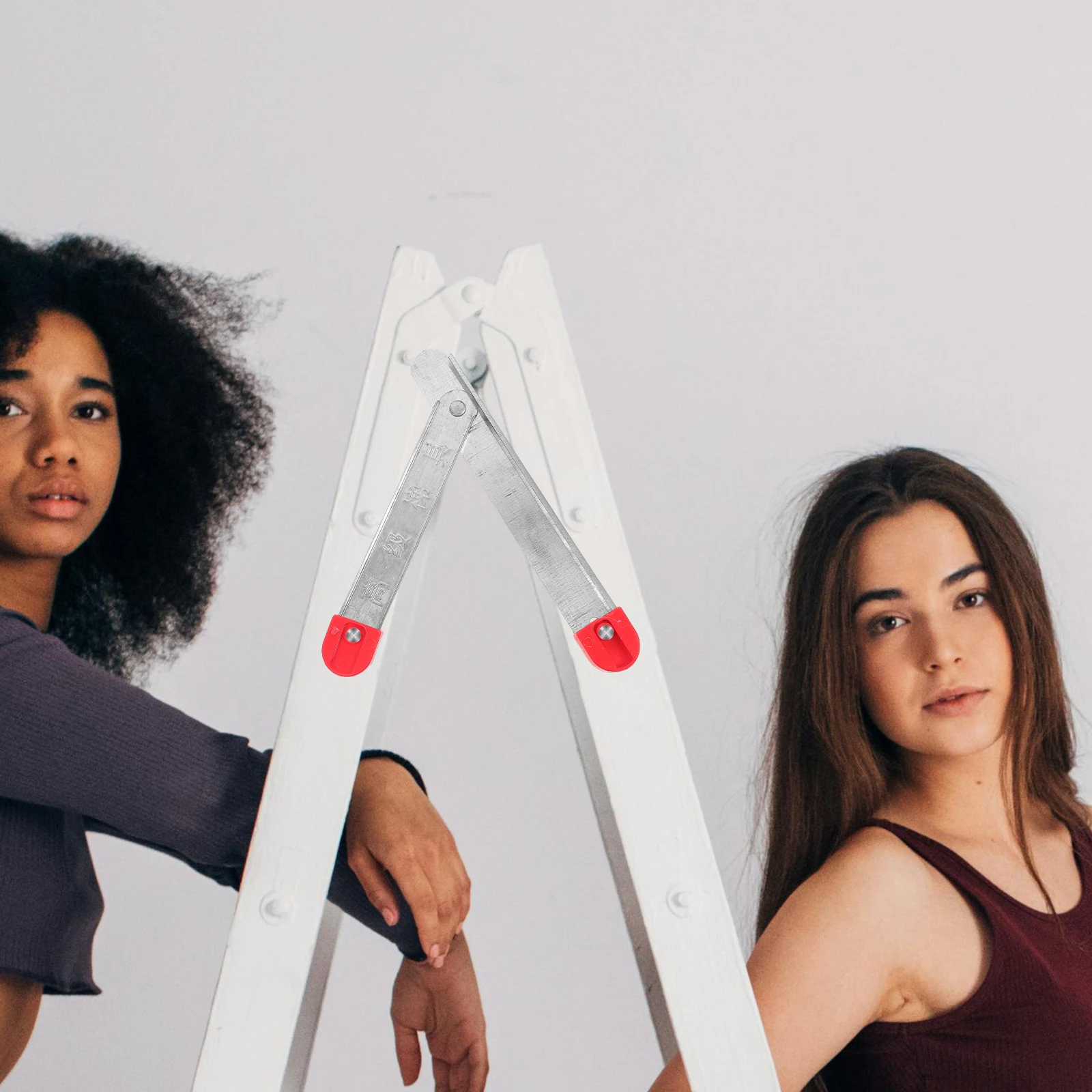 2pcs Ladder Tie Rod 35CM Folding Hinge Step Stool Accessories Durable Metal Support Bracket Home DIY Repair Kit Part