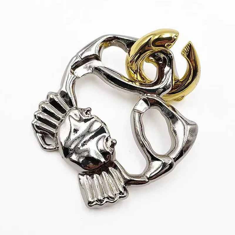 Ocean Crab Alloy Cast Metal Puzzle Disentanglement Brain Teaser IQ Logic Training Intellectual Toys Novelty Gifts Kids Teens