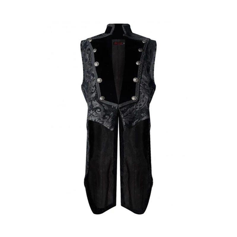 

Medieval Black Silver Embellished Noble Vest for Historical Reenactments Renaissance Halloween and Christmas Tail Vest Jacket