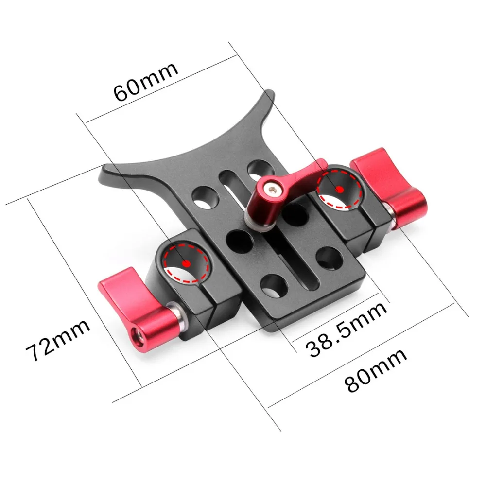 2 Stück 10cm 25cm 30cm 40cm Carbonfaserrohr mit 15mm Teleobjektivhalterung für Rig-Schienen-Klemmsystem Follow Focus SLR-Kameras – Detail 8