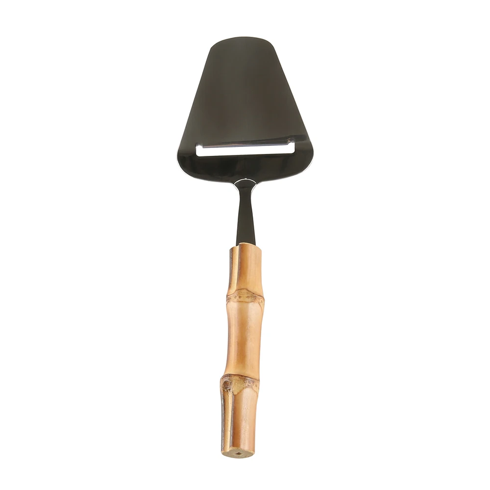 Stainless Steel Wooden Bamboo Root Handle Baking Planer Tool Cheese Knife Cutter Shaver Server Sliver Cheese Slicer
