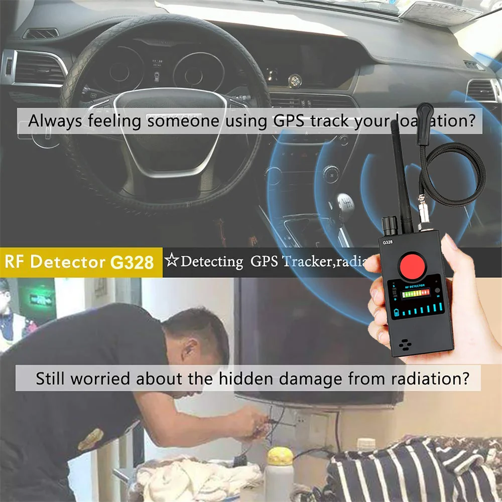 1mh-6,5 ghz Multifunktions-Anti-Spionage-Detektor Bug verstecktes Kamera objektiv gsm Audio-Finder drahtloses HF-Signal GPS-Tracker erkennen g328