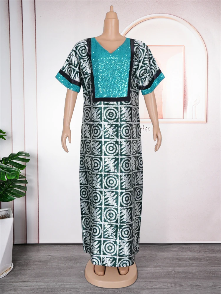 African Wedding Party Plus Size Dresses Women Evening Gowns Traditional Dashiki Print Boubou Dubai Muslim Abayas Ladies Clothing