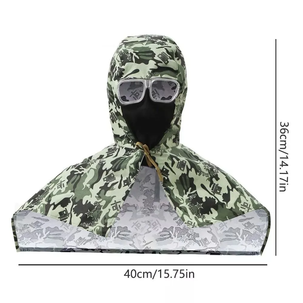 Capucha de soldadura de protección completa lavable con lente - imagen 5