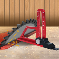 High Quality-Router Table Height Gauge 0-60Mm Adjustable Table Saw Depth Gauge,Height Lock Aluminum Measuring Gauge,Router Table