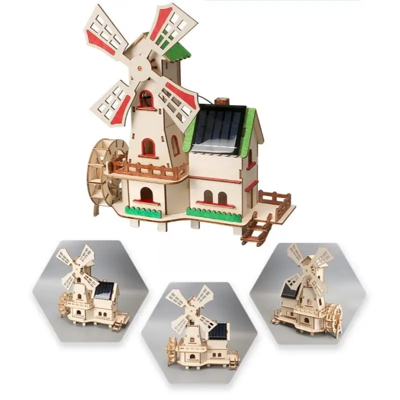☀1 Set 3D Wooden Jigsaw Puzzles Educational Science Experiments - Image 5