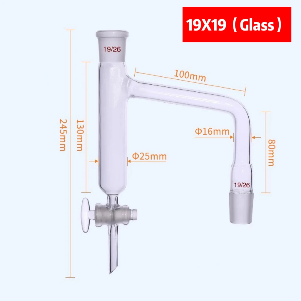 

Distillation Receiver Adapter,Glass/PTFE Piston Valve,Glass Water Separator Oil-water Separator