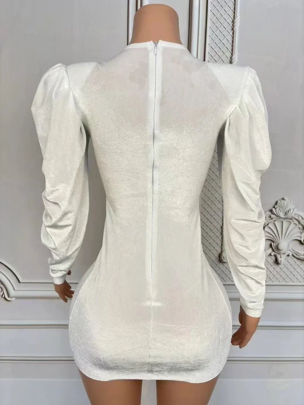 Короткое платье с блестящими стразами и длинным рукавом для женщин, сексуальное сетчатое бархатное вечернее платье для выпускного вечера, празднование дня рождения, одежда для фотосессии