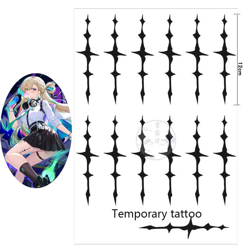 

Аксессуары для косплея Аниме «Ветра на Эбби-роуд»: тату-наклейки Линэ, реквизит для Хэллоуина, комикс-конвенций, аксессуары для одежды