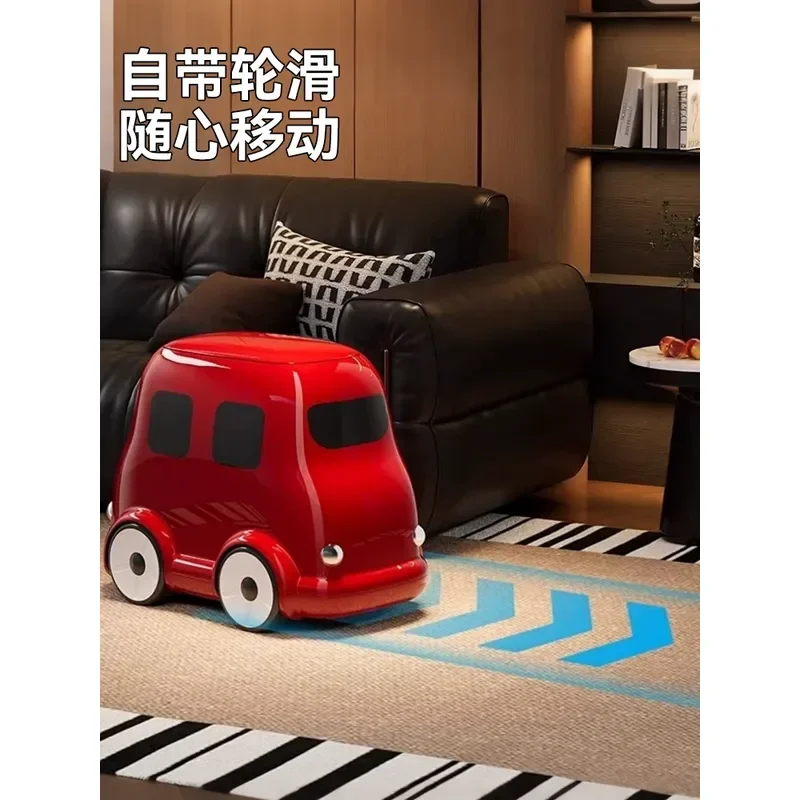 For Trash Can Household 2026 New Living Room Bedroom Childrens Room High Value Movable Covered Bin