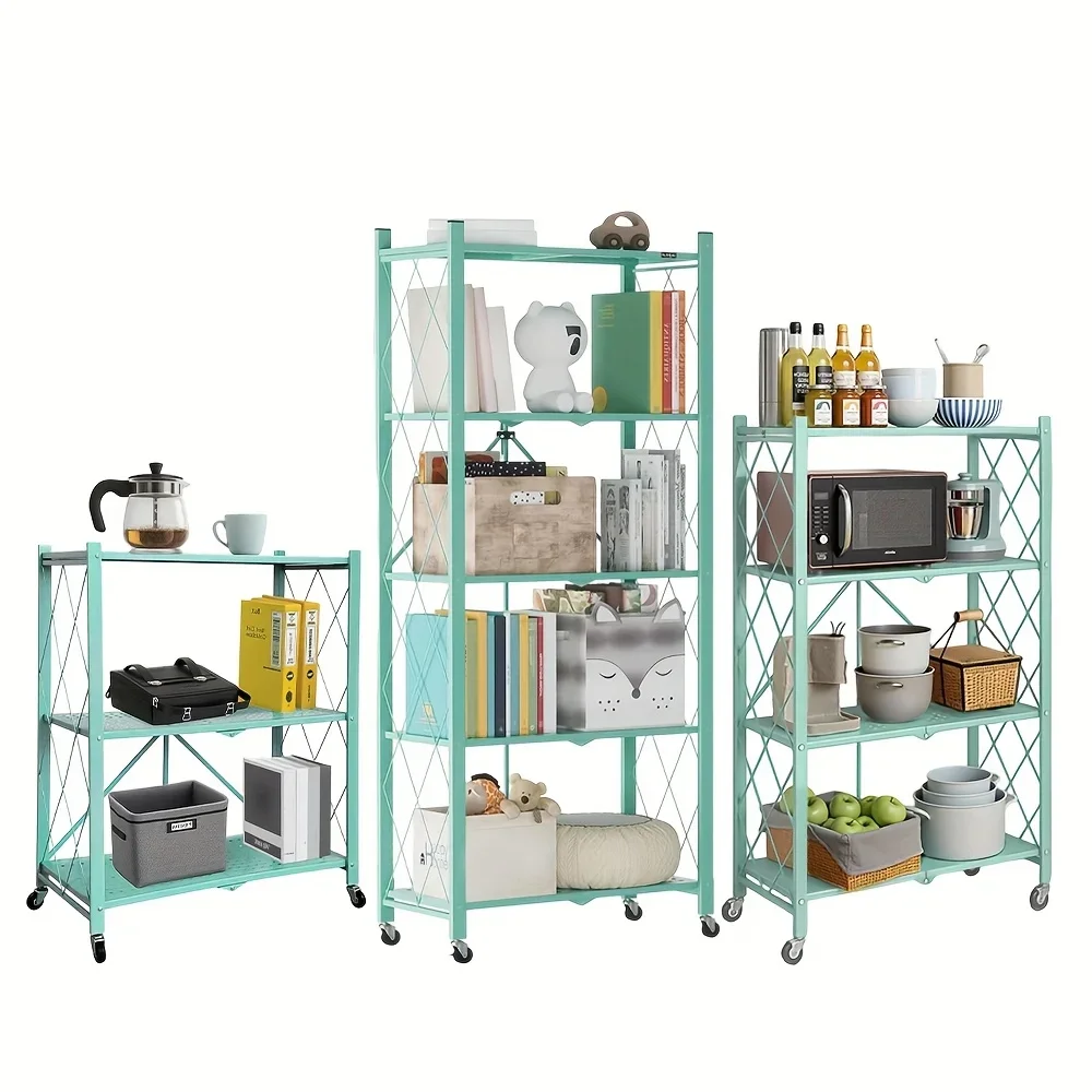 Portable Home Racks DDHOME 3/4/5- Tier Movable Vertical Multi-Functional Storage Racks ...