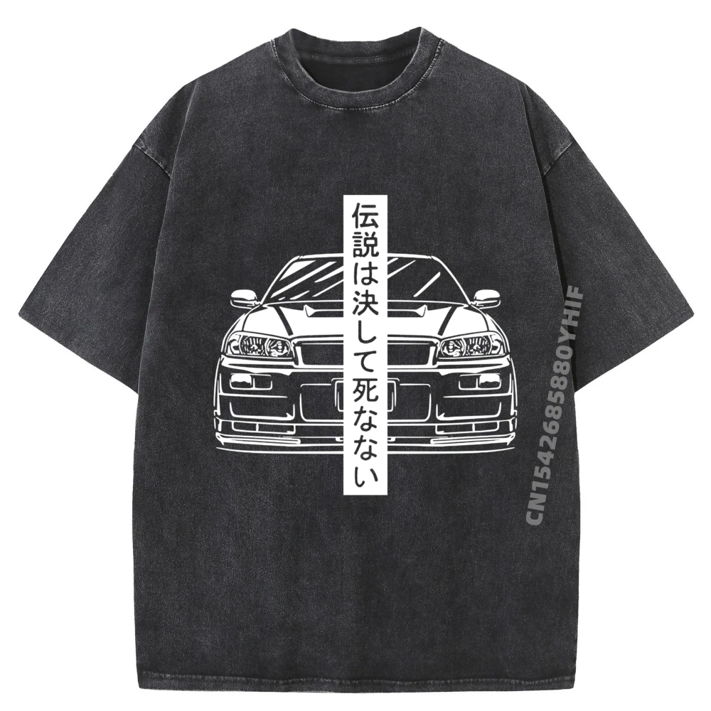 

Япония Motorsport Tuning Car Legend 90s Уличная одежда унисекс Мужская одежда 2025 Новейшая стираная рубашка для мужчин