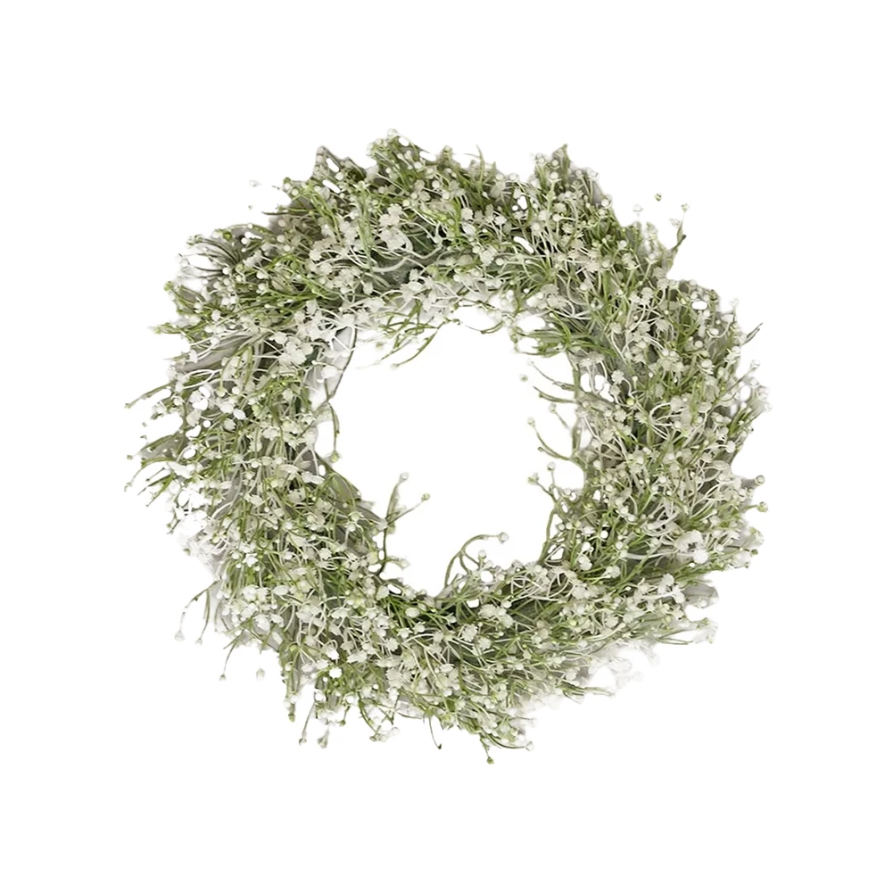 

Искусственный венок из гипсофилы, яркий декоративный венок для самостоятельного изготовления, не выцветающий, для входной двери, 40 см, для свадьбы, вечеринки, домашнего декора
