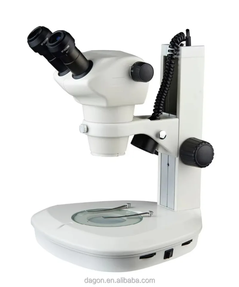 20268X-50X Binocular Zoom Stereo Microscopes with Incident & Transmitted Illumination