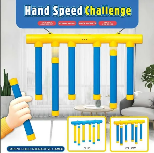 Challenge Falling Sticks Game Kids Stick Catching Toy Training Reaction Ability Educational Parent-Child Interactive Toy Sports