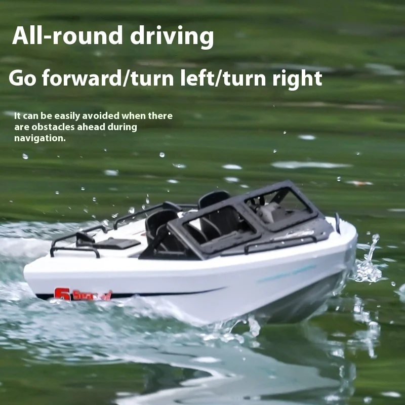 New 2.4g Rc Speedboat Long Endurance Simulation Brushless High-Speed Electric Boat Model Remote Control Water Amusement Toy Gift