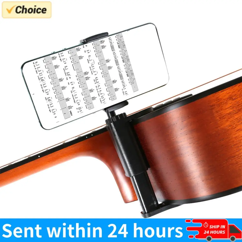 

Guitar Phone Holder Hands-Free Thick Guitar Cellphone Mount Multi-Purpose Guitar Camera Clamp for Microphones Stand/Smartphones