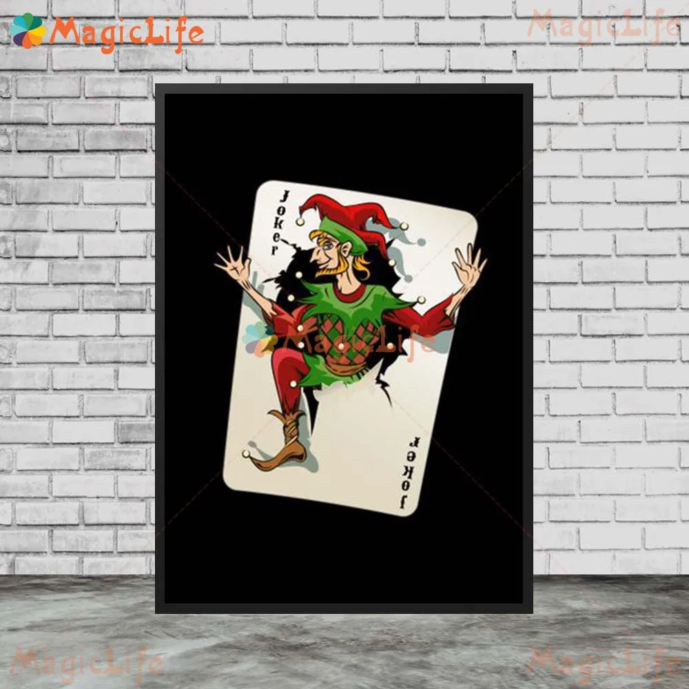 Poker Gambling Dice Joker Nordic Poster Playing Cards Wall Art Canvas Painting Wall Pictures For Living Room Home Decor Unframed