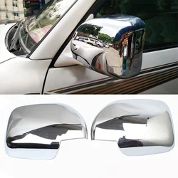 ABS Chrome Rearview Mirror Cover Trim 2pcs For Toyota Land Cruiser 100 LC100 1998-2007 Door Mirror Cover Overlay Panel Frame