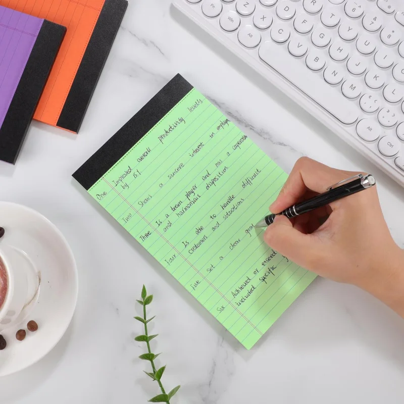 8 opakowań małych notesów 5x8, Legal 5x8 College Ruled Perforated Lined Writing Home, Study, Of