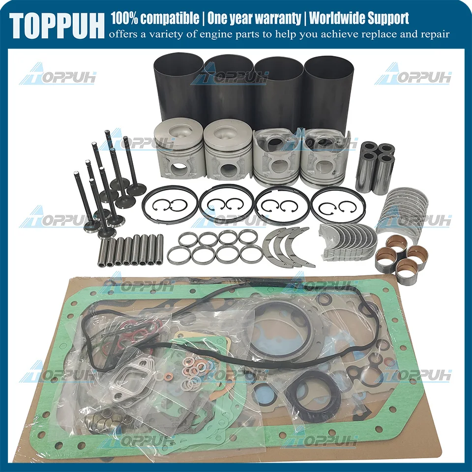 4D34 Overhaul Rebuild Kit For Mitsubishi Fuso Canter 4D34 4D34T Engine 3.9L