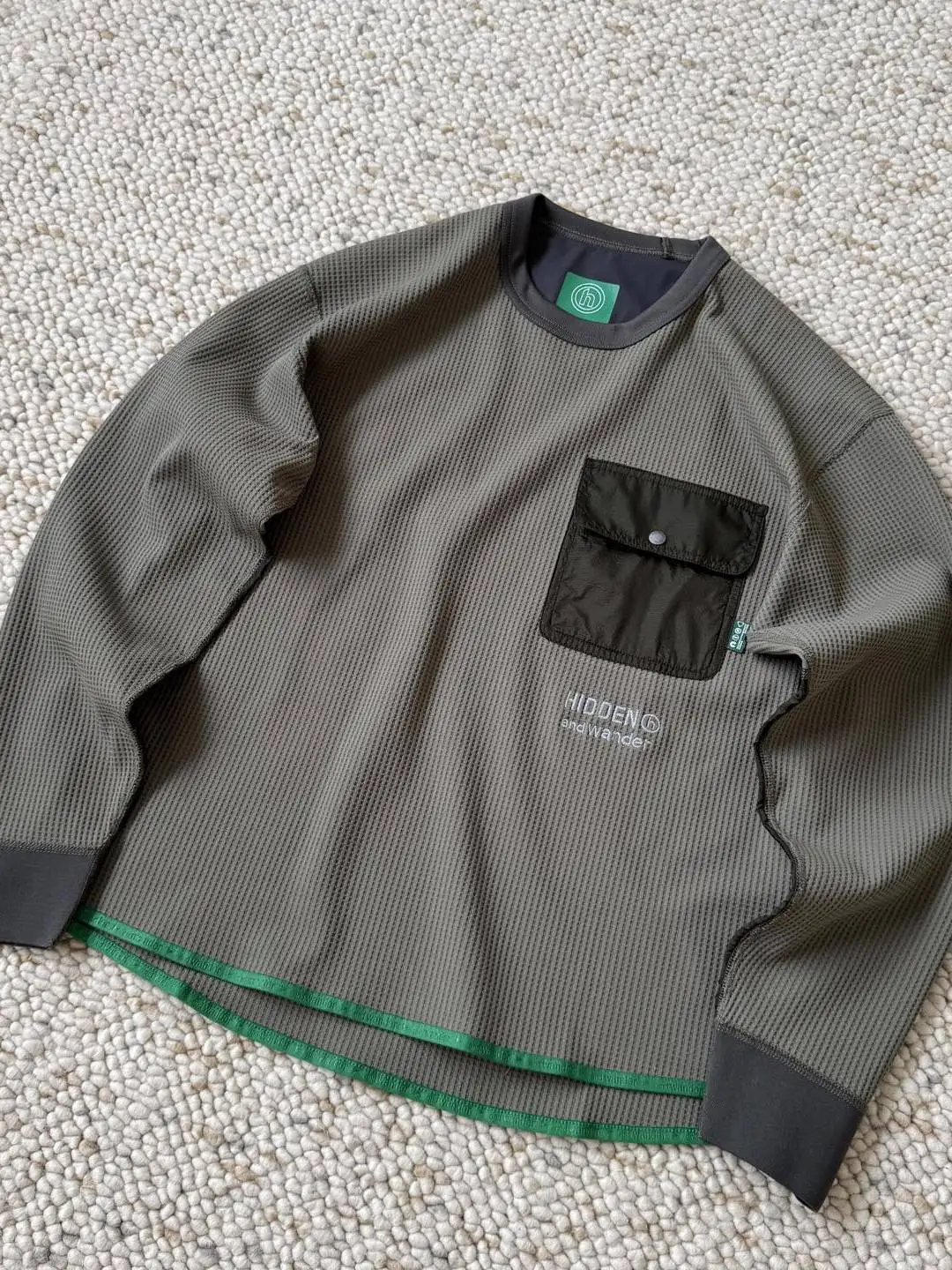 

Функциональная футболка с длинным рукавом и круглым вырезом для активного отдыха, быстросохнущая, с 3D-кроем, вафельным узором, дышащая, комфортная, для активного отдыха.