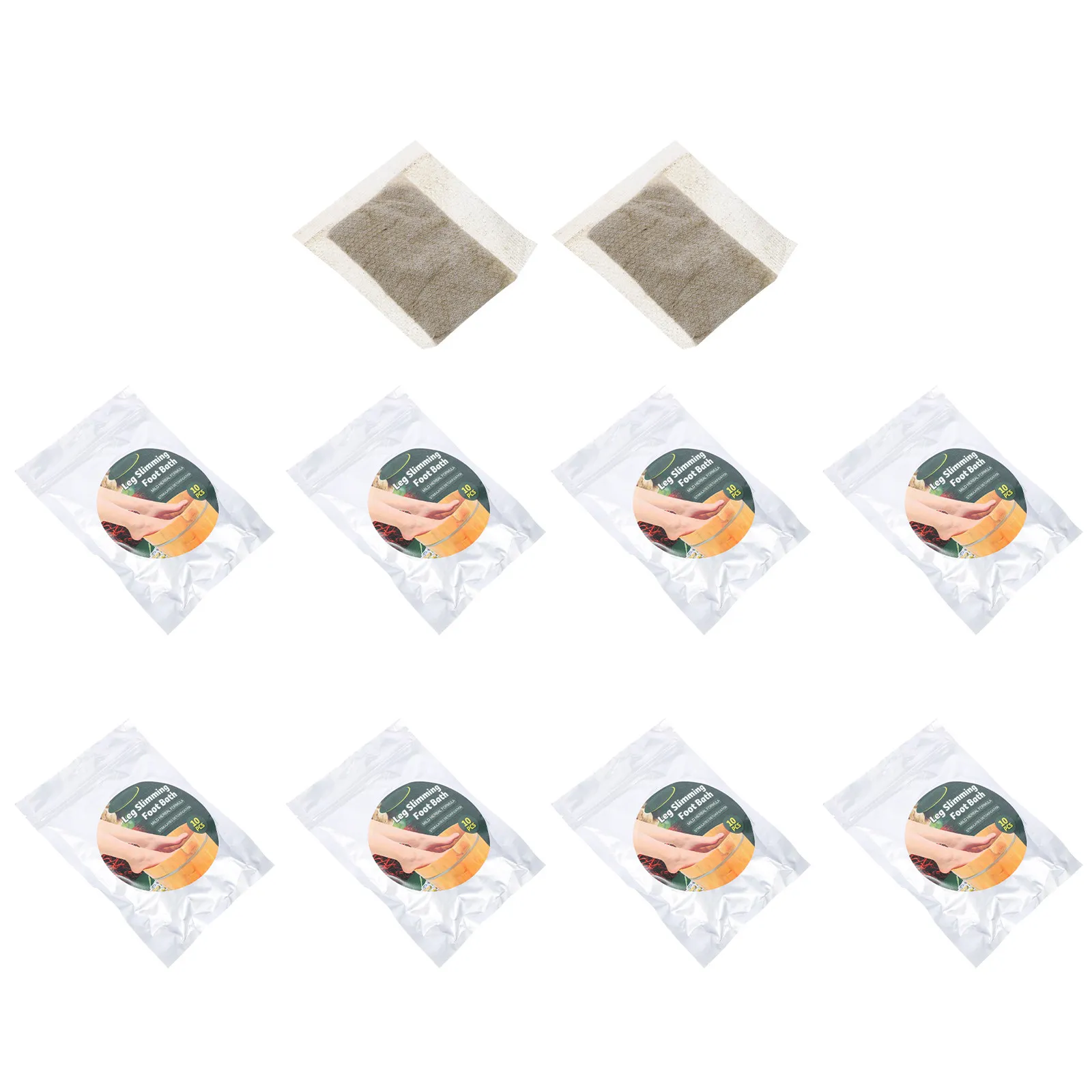 

10Pcs Foot Bath Tablets Detox Ginger Mugwort Warming Blood Circulation Professional Convenient Disposable Foot Spa Supply