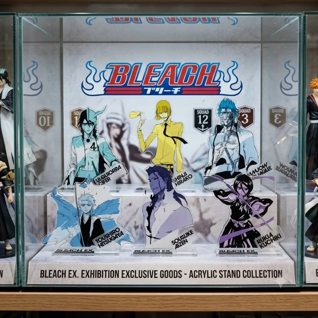 Nouveau porte-clés en acrylique Anime BLEACH, figurine modèle, cosplay, cadeau pour les fans, décoration de bureau, Noël, 15 cm