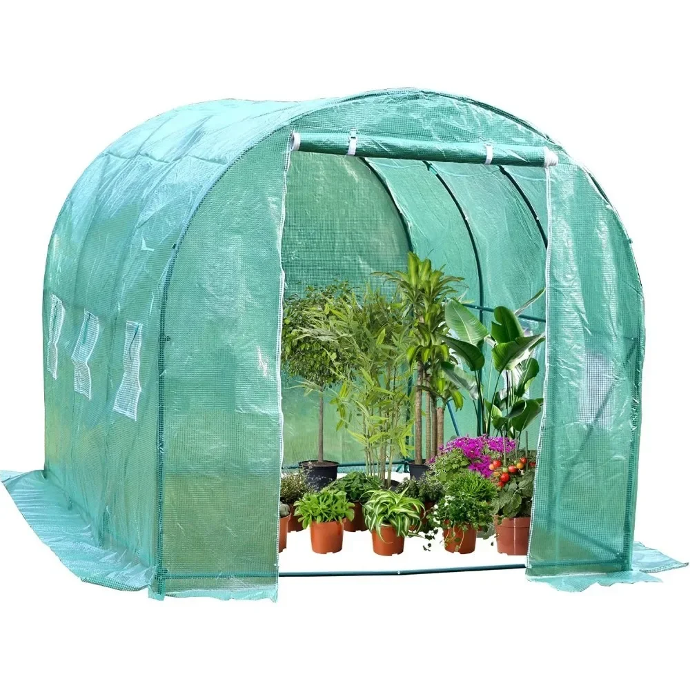 

Greenhouse Garden Outdoor Greenhouse Plastic Mini Greenhouse Plant Rack Tomato Herb Canopy Winter Buildings Supplies Home