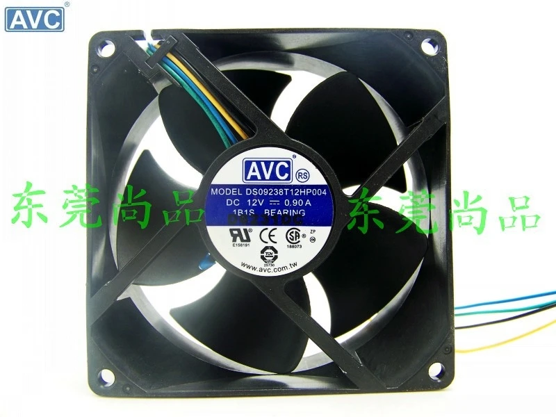 

For AVC 9cm 90mm DS09238T12HP004 9CM 12V 0.90A 4 wire 4-P cooling fans