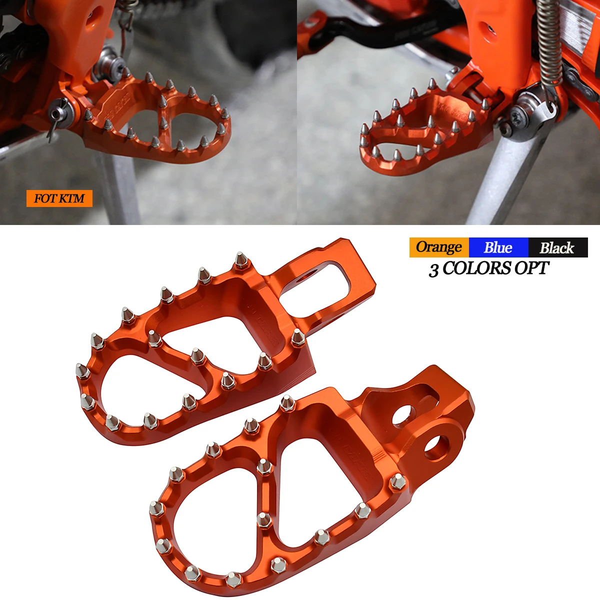 

Motorcycle Foot Pegs FootRest Footpegs Rests Pedals For KTM XC XCF SX SXF EXC EXCF 125-500 For Husqvarna TX TC FC FXFE 2016-2023