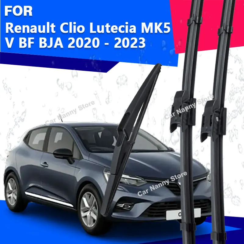 

For Renault Clio Lutecia MK5 V BF BJA 2020 2021 2022 2023 Front Rear Wiper Blades Windshield Accessories Car Wiper