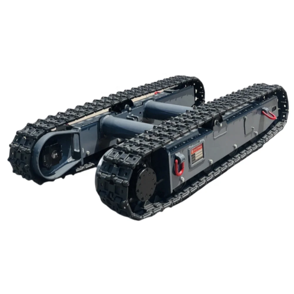 1Ton Adjustable Telescopic Excavator Undercarriage, High Strength Durable Tracked Chassis for Small Construction Excavators