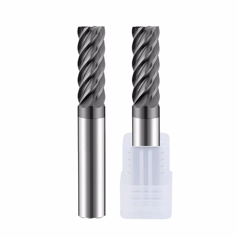 HRC58 6 Flute Milling Cutter Lollipop End Mill Ball Slot Endmill Solid Carbide Cnc Cutter R6 For Steel Aluminum 3D