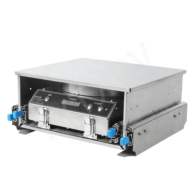 High-strength RV Accessories Windproof Gas Burner Aluminum Alloy Electronic Display Vehicle Camping Portable Stove