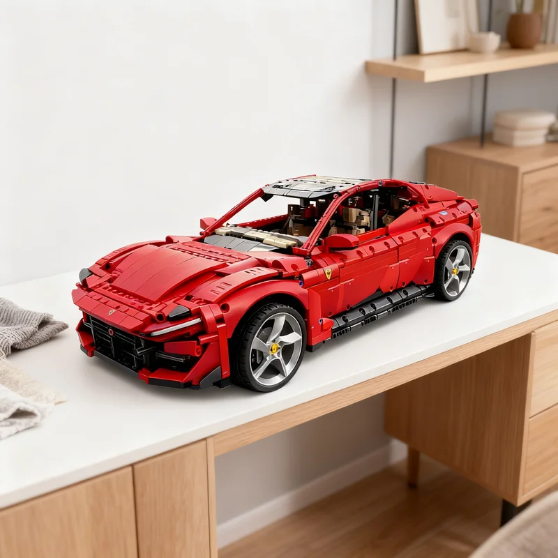 

Конструктор MOC Purosangue (4061 деталь), моторизованная техническая модель, подарок, креативный коллекционный набор для демонстрации, премиум-класс, для взрослых и детей