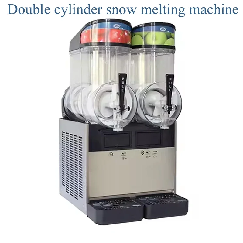 

2 Tanks Commercial Ice-Cool Juice Smoothie Slush Maker Frozen Beverage Cold Drink Dispenser Vending Machine For Home