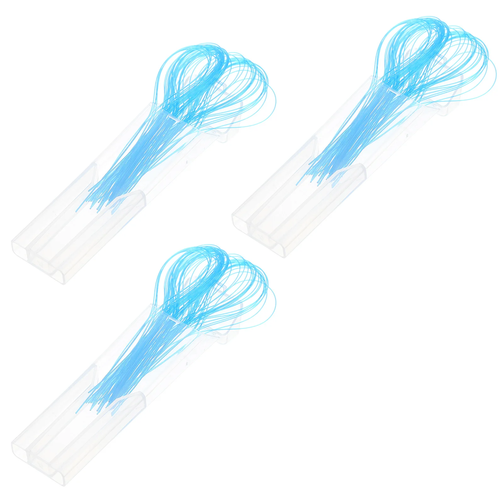 

150 Pcs Floss Dental Brace Nylon Thread Bridges Threader Orthodontics Portable Threaders Braces Blue