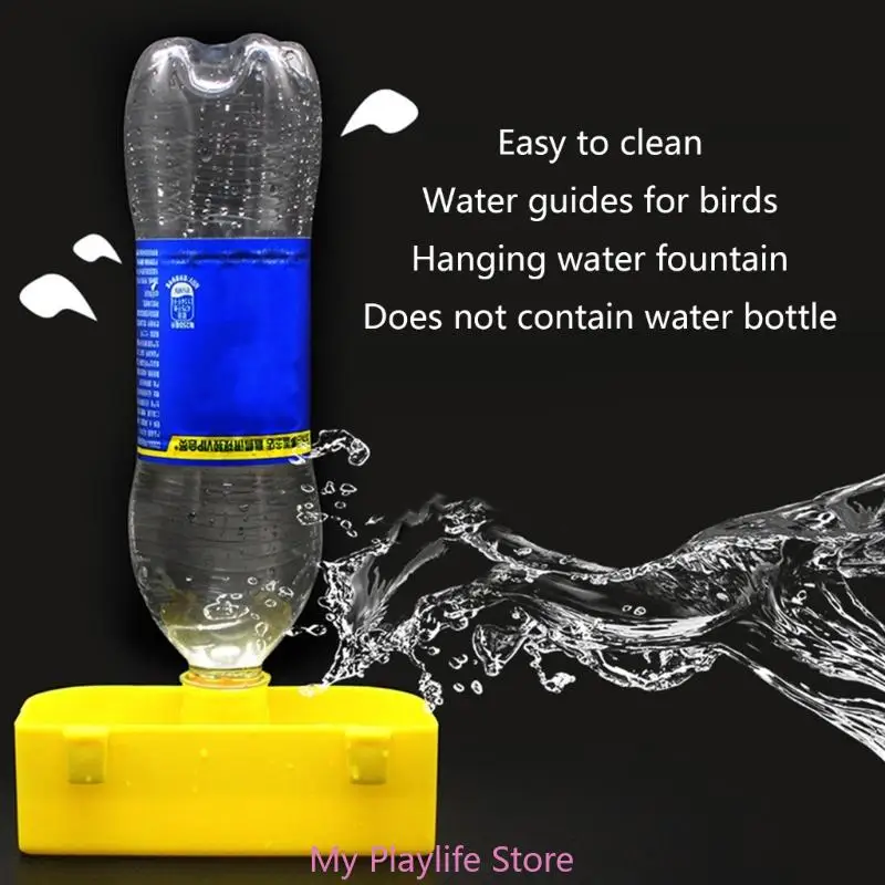 Bird Feeder Waterer Bottle Drinking Cups Large Capacity Automatic Water Dispenser for Quails Chicken Parrot Pigeons