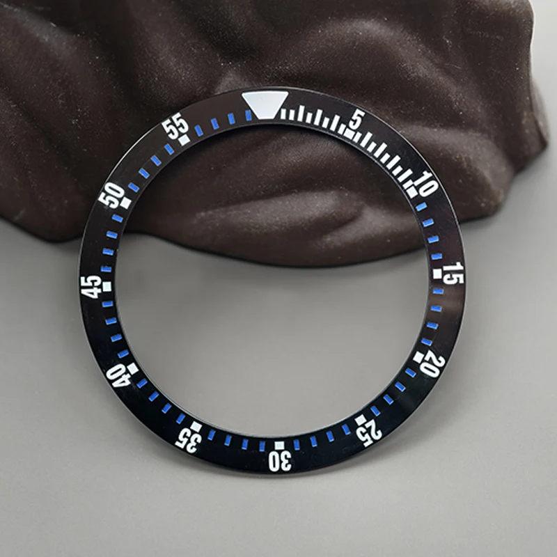 Mod 38mm Curved Ceramics Bezel Insert Ring Fits For SUB GMT SKX007 SKX009 Watch Case NH35 NH36 Movement Men Watch Refit Parts