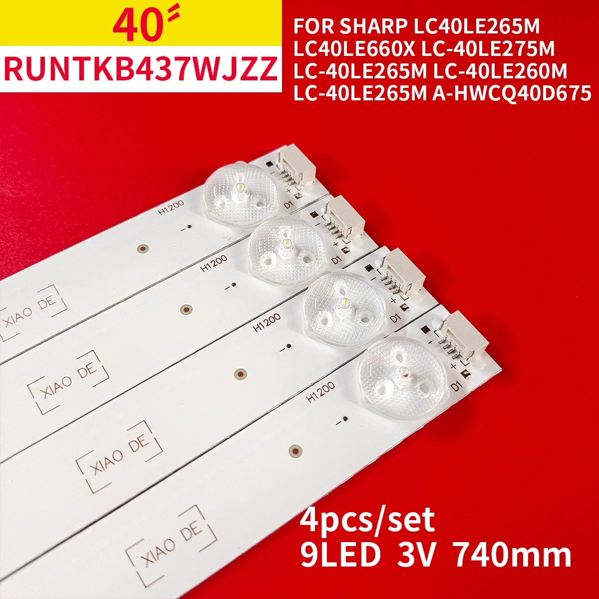 LED Backlight Strip 9 Lamps for Sharp 40