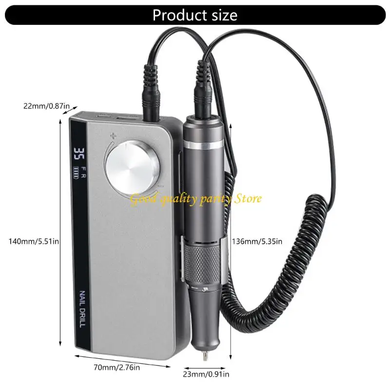 M4YA Electric Drill File Cordless E-File Drill with Drill Bits